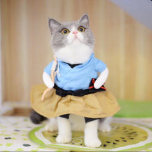 Load image into Gallery viewer, Funny Cat Dog Costume Uniform Suit Cat Clothes Costume Puppy Clothes Dressing Up Suit Party Clothing For Cat Cosplay Clothes