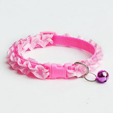 Load image into Gallery viewer, Lovely Cat Dog Lace Collar With Bell Adjustable Buckle Collar For Cat Puppy Pet Supplies Cat Dog Accessories Small Dog Collar