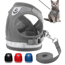 Load image into Gallery viewer, Dog Cat Walking Jacket Harness Leash Pets Puppy Kitten Clothes Adjustable Vest H