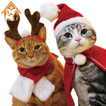 Load image into Gallery viewer, Pet Dog Cat clothes costume halloween cat hat scarf suit cloak dress up New Year pet costume cloak Christmas clothes mascotas