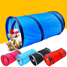 Load image into Gallery viewer, Funny Pet Cat Tunnel 2/3/4 Holes Play Tubes Balls Collapsible Crinkle Kitten Toys Puppy Ferrets Rabbit Play Dog Tunnel Tubes