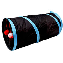 Load image into Gallery viewer, Funny Pet Cat Tunnel 2/3/4 Holes Play Tubes Balls Collapsible Crinkle Kitten Toys Puppy Ferrets Rabbit Play Dog Tunnel Tubes