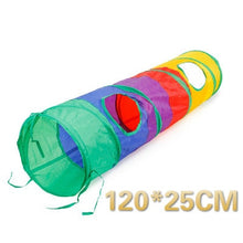 Load image into Gallery viewer, Funny Pet Cat Tunnel 2/3/4 Holes Play Tubes Balls Collapsible Crinkle Kitten Toys Puppy Ferrets Rabbit Play Dog Tunnel Tubes