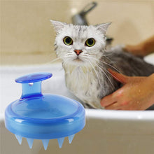 Load image into Gallery viewer, 1PCS Pet Cat Dog shampoo Bath pet shower supplies Massage Brush Silicone Head Body Shampoo Scalp Massage Brush Comb Hair Washing