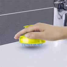 Load image into Gallery viewer, 1PCS Pet Cat Dog shampoo Bath pet shower supplies Massage Brush Silicone Head Body Shampoo Scalp Massage Brush Comb Hair Washing