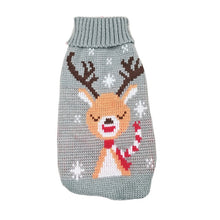 Load image into Gallery viewer, Pet Cat Reindeer Sweater Winter Warm Cat Clothes for Cats Kedi Outfit katten Clothing Products for Pets Animals Cat Costume Suit